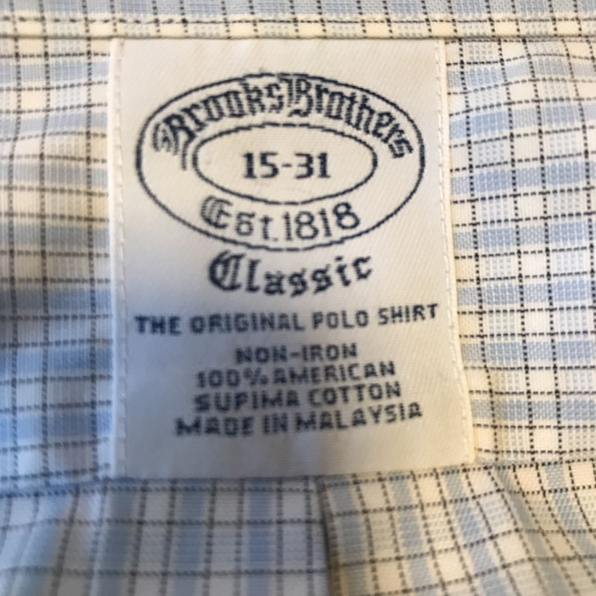ブルックスブラザーズ ボタンダウンシャツ classic '90s 古着　ビンテージ　スーピマコットン_画像3