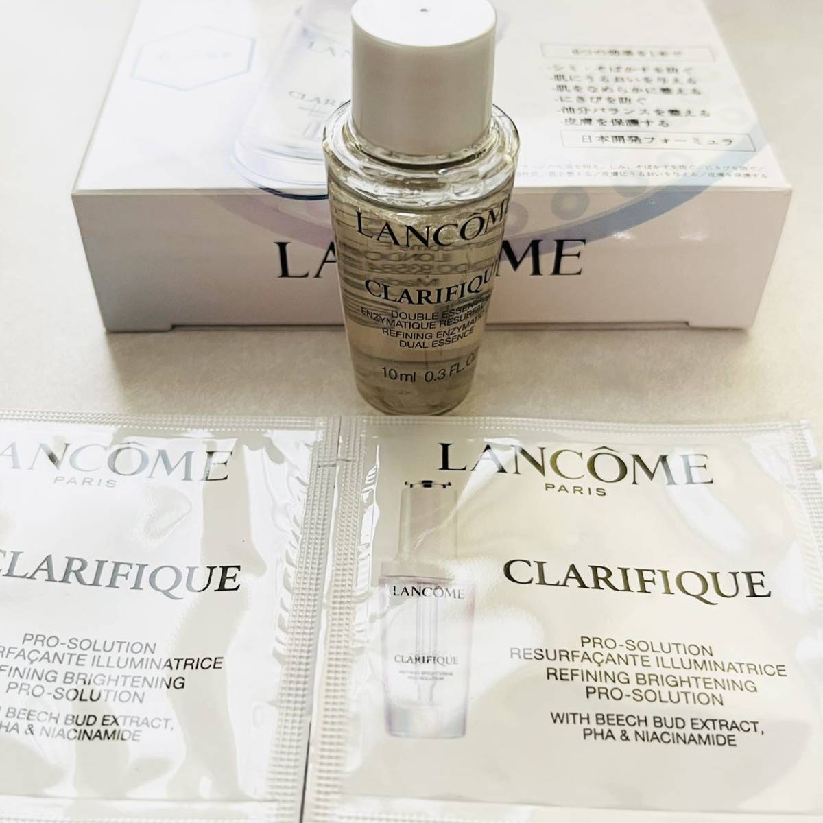 [ prompt decision price ][ free shipping ] LANCOME Lancome klalifikb lightning Sera mklalifik dual essence lotion sample 