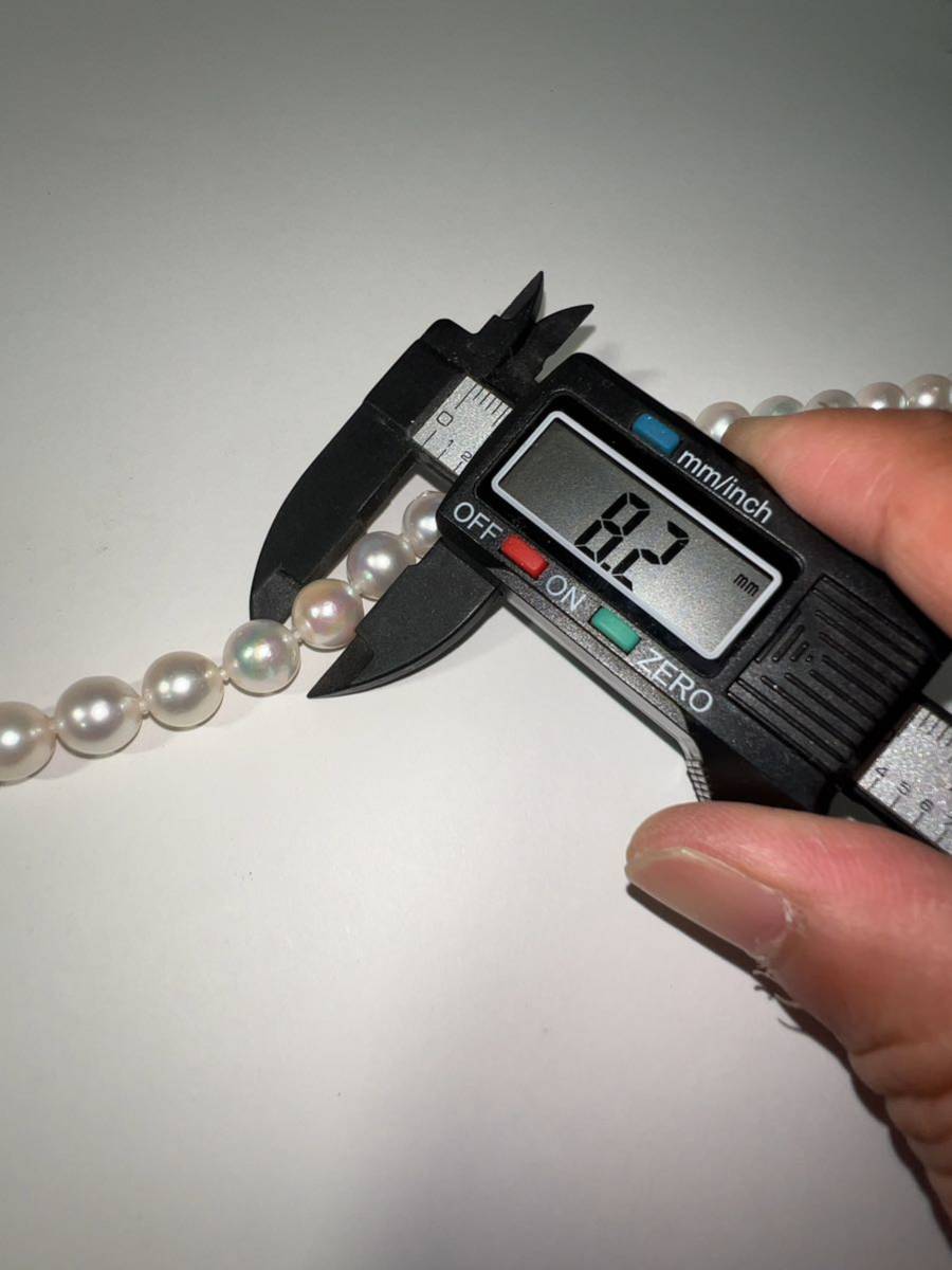 [ liquidation goods ] Akoya pearl necklace 8~8.5 millimeter Y-01
