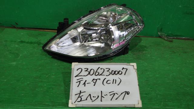 ティーダ DBA-C11 左ヘッドランプASSY 15M SV+プラズマ L50 P7779_画像1