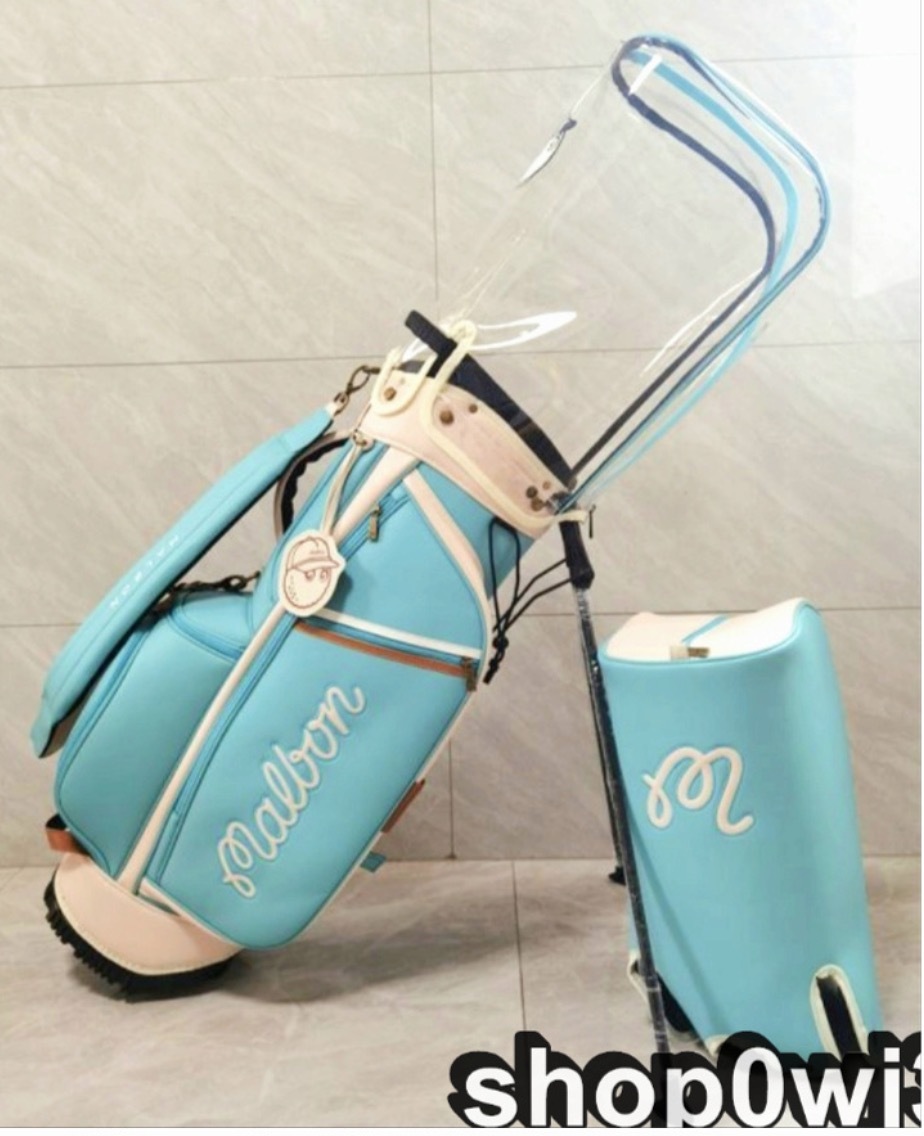オリジナル malbon キャディバッグ 新色ブルー マルボンゴルフ ゴルフ