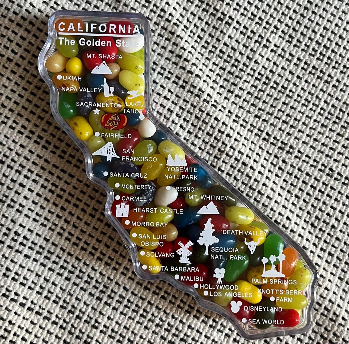 Jelly Belly ジェリービーンズ グミ カリフォルニア 地図
