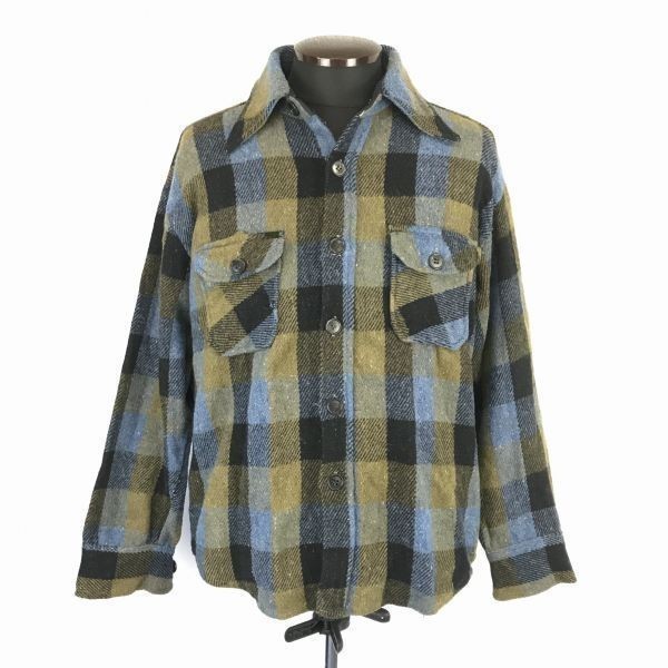 期間限定特価】 70s?ビンテージタグ /Kmart/ケーマート /ウール/シャツ