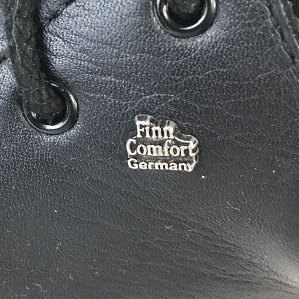 ドイツ製☆finn comfort/フィンコンフォート☆本革/レザーシューズ【4/22.5-23.0/黒/BLACK】外反母趾/健康シューズ/dress shoes◎bQ-337_画像8