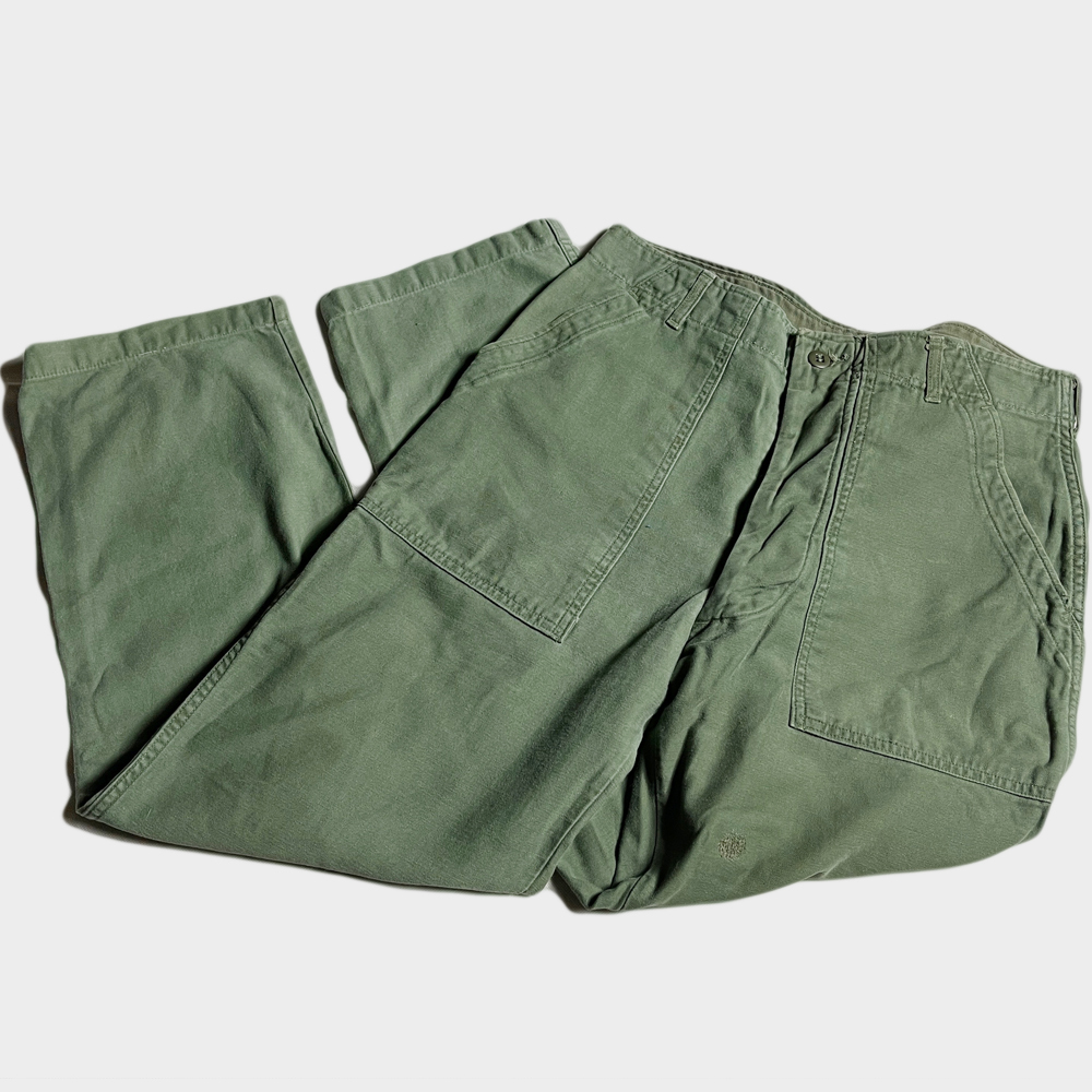 大人気! 60´s U.S.ARMY OG107 OG-107 ユーティリティ UTILITY PANT パンツ アーミー アメリカ軍 ベイカー BAKER W34 VINTAGE ヴィンテージ