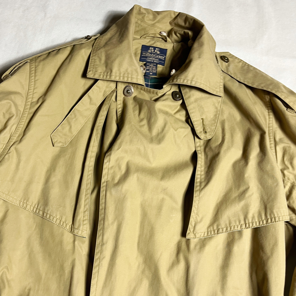 希少VENTILE! 90's WILLIS&GEIGER ベンタイル ライディングコート トレンチ ウィリス＆ガイガー RIDING COAT TRENCH ロング LONG レア 着_画像2