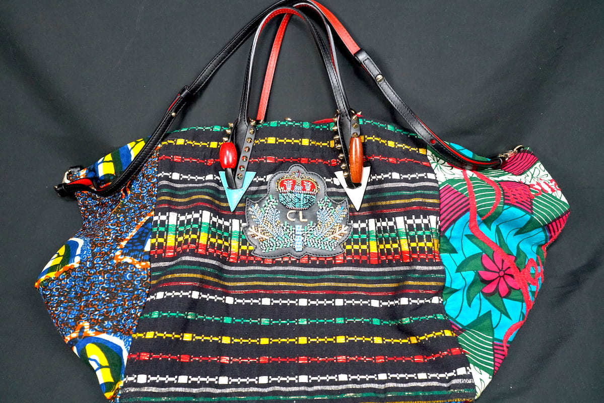 中古 Christian Louboutin Africaba Tote クリスチャン ルブタン アフリカバ チャリティ 2Way トート バッグ