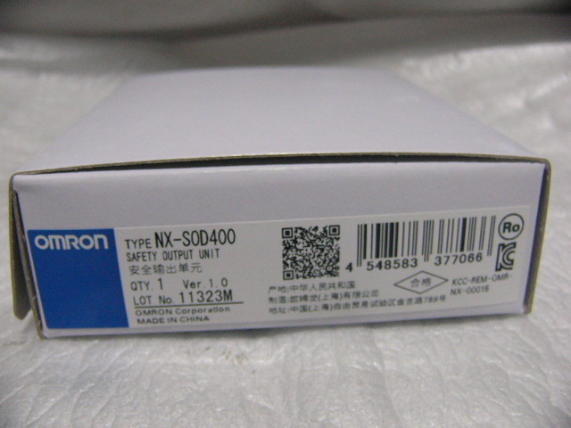 ★新品★ OMRON NX-SOD400 Safety出力ユニット 出力4点 DC24V (即送可)