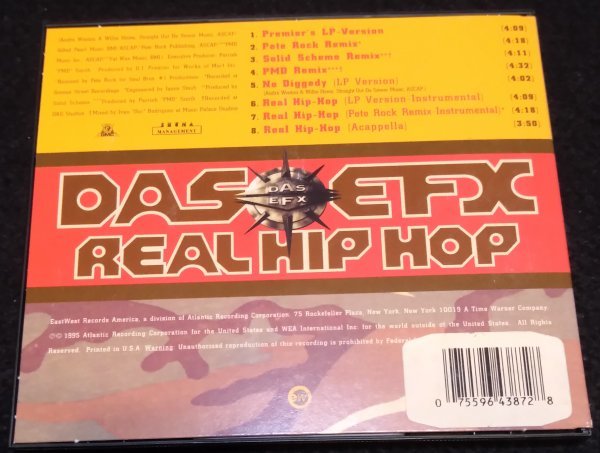 Das EFX / Real Hip Hop　CDS★8曲　DJ PREMIER　PETE ROCK・Solid Scheme・PMD Remix　DJプレミア 1995年US盤_画像3