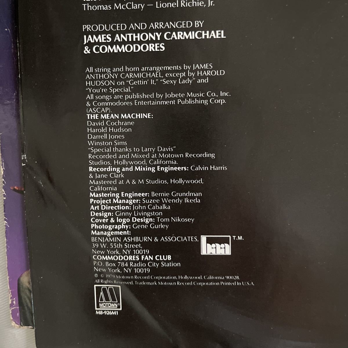 1979年作品　コドモアーズ　送料無料　ライオネル・リッチー　ヴィンテージ盤　オールド盤　モータウンレコード　綺麗傑作盤　お値打ち盤_画像5