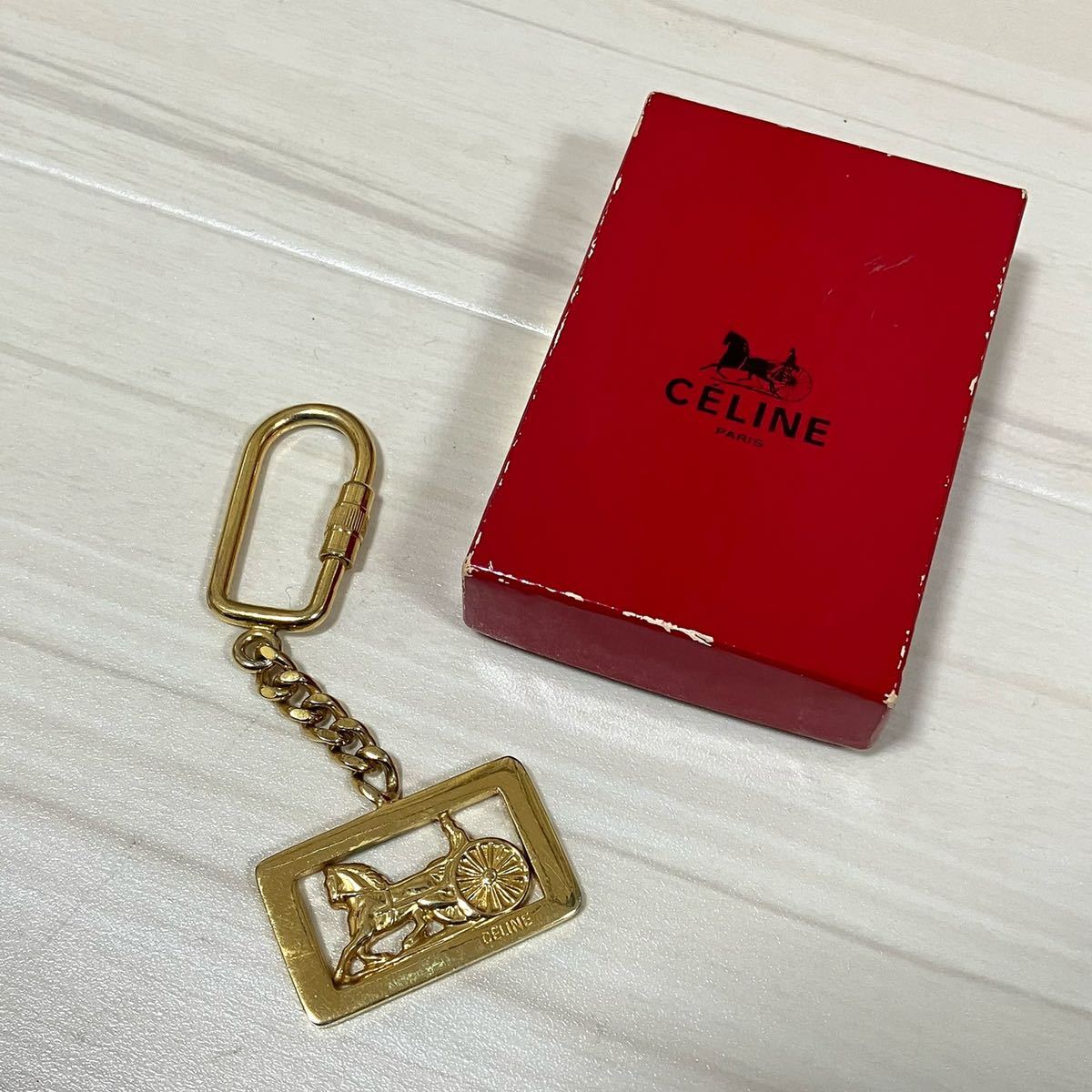 CELINE セリーヌ ヴィンテージ ビンテージ キーホルダー キーケース