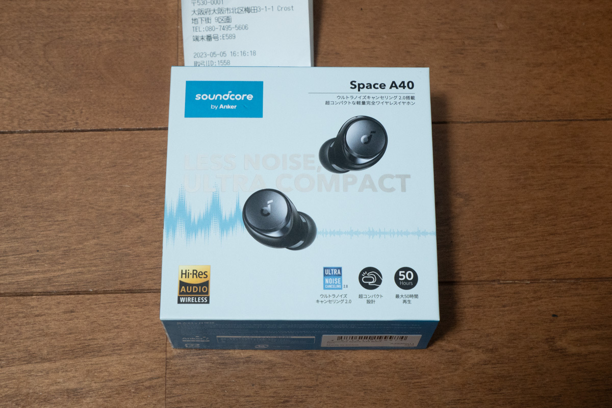 く日はお得♪ 【ほぼ新品・2023年5月購入・保障残】Anker A40ブラック Space Soundcore その他 く日はお得♪ 【ほぼ新品・2023年5月購入・保障残】Anker A40ブラック Space Soundcore その他