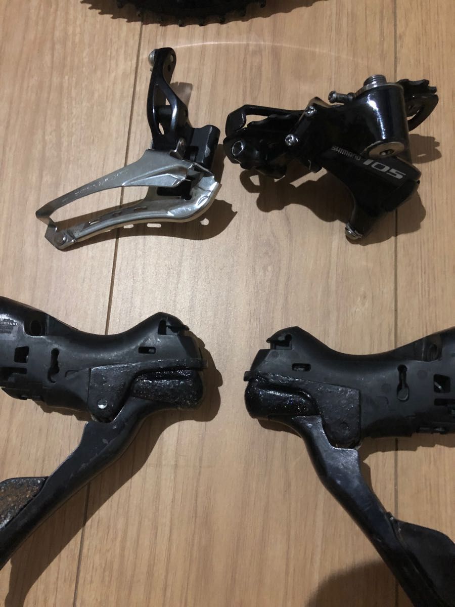 ロードバイクstiレバー 105 5800 クランク フロント ディレイラー 5