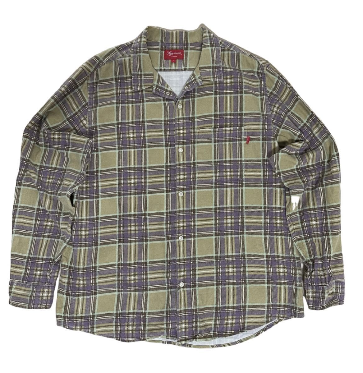 Supreme 20SS Printed Plaid Shirt  Lサイズ