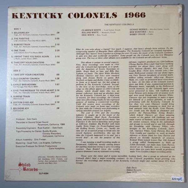 32570★美盤【US盤】 The Kentucky Colonels / 1966_画像2