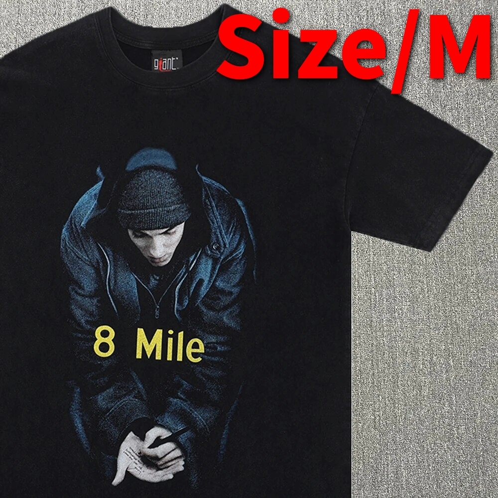 Eminem 8 Mile ヴィンテージ加工Tシャツ エミネム Mサイズ ダメージ