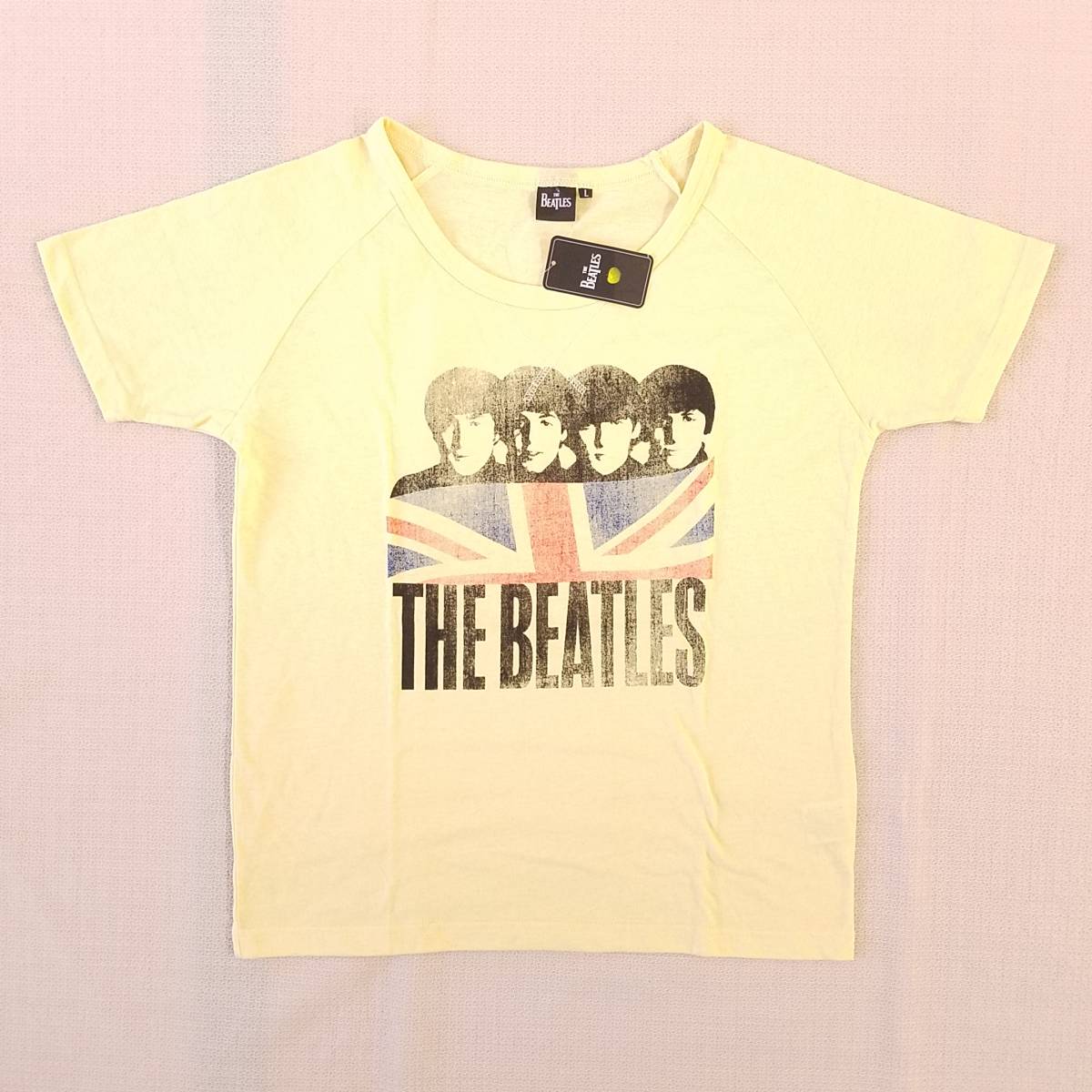 魅惑のバンドT特集! 10sデッドストック『THE BEATLES ザ・ビートルズ』レディース 半袖Tシャツ 2013年コピーライト サイズL／ロックT_画像1