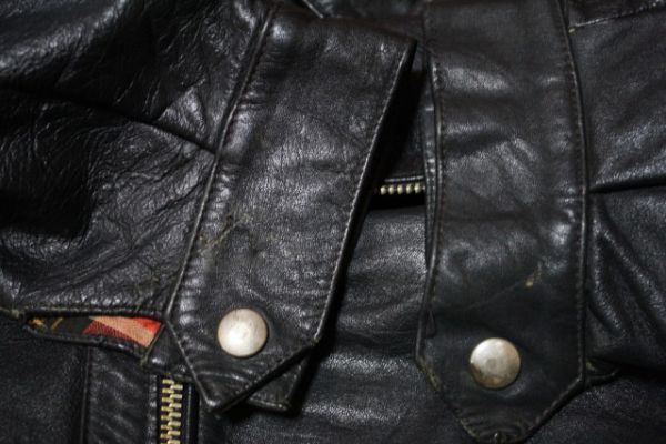  deformation sause collar 60s 70s Vintage E WEIDEN leather rider's jacket #UK long Jean euro Australia motorcycle 80s 90s