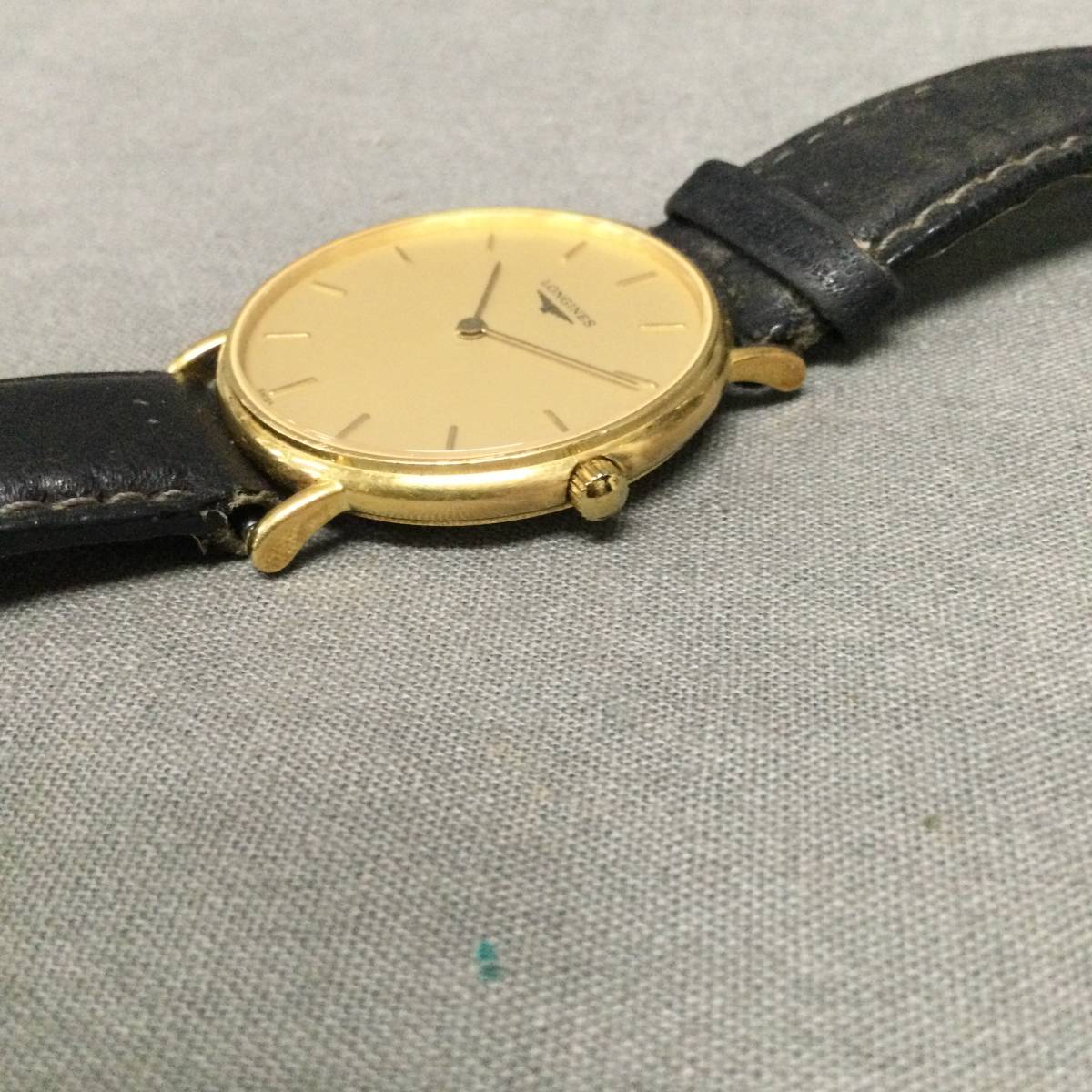 まとめ買い】 050922 28688 LONGINES 750 ラウンド ゴールド文字盤