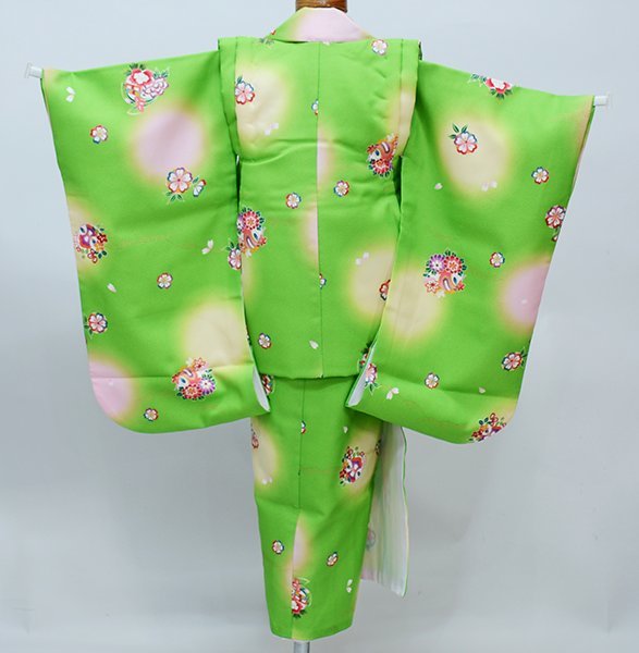  "Семь, пять, три" три лет женщина . кимоно hifu предмет комплект 100 цветок ..3 лет 3 лет три лет девочка праздничная одежда новый товар ( АО ) дешево рисовое поле магазин NO39364