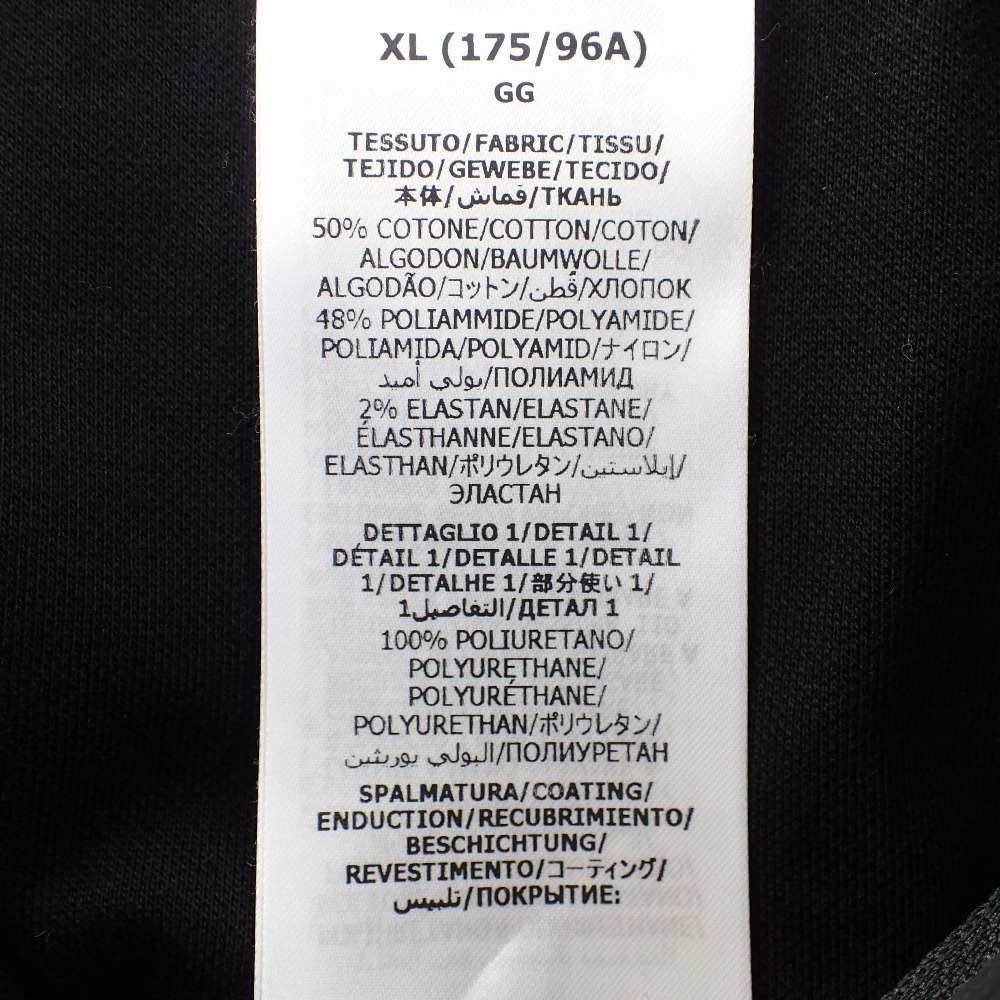 /美品 GUCCI グッチ 672399 黒 22年 コットン×ナイロン ロングTシャツ トップス XL ブラック レディース_画像5