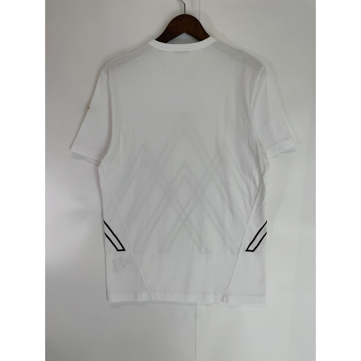 MONCLER モンクレール 21年製 白 ロゴプリント Tシャツ ホワイト S トップス コットン メンズ 中古_画像3