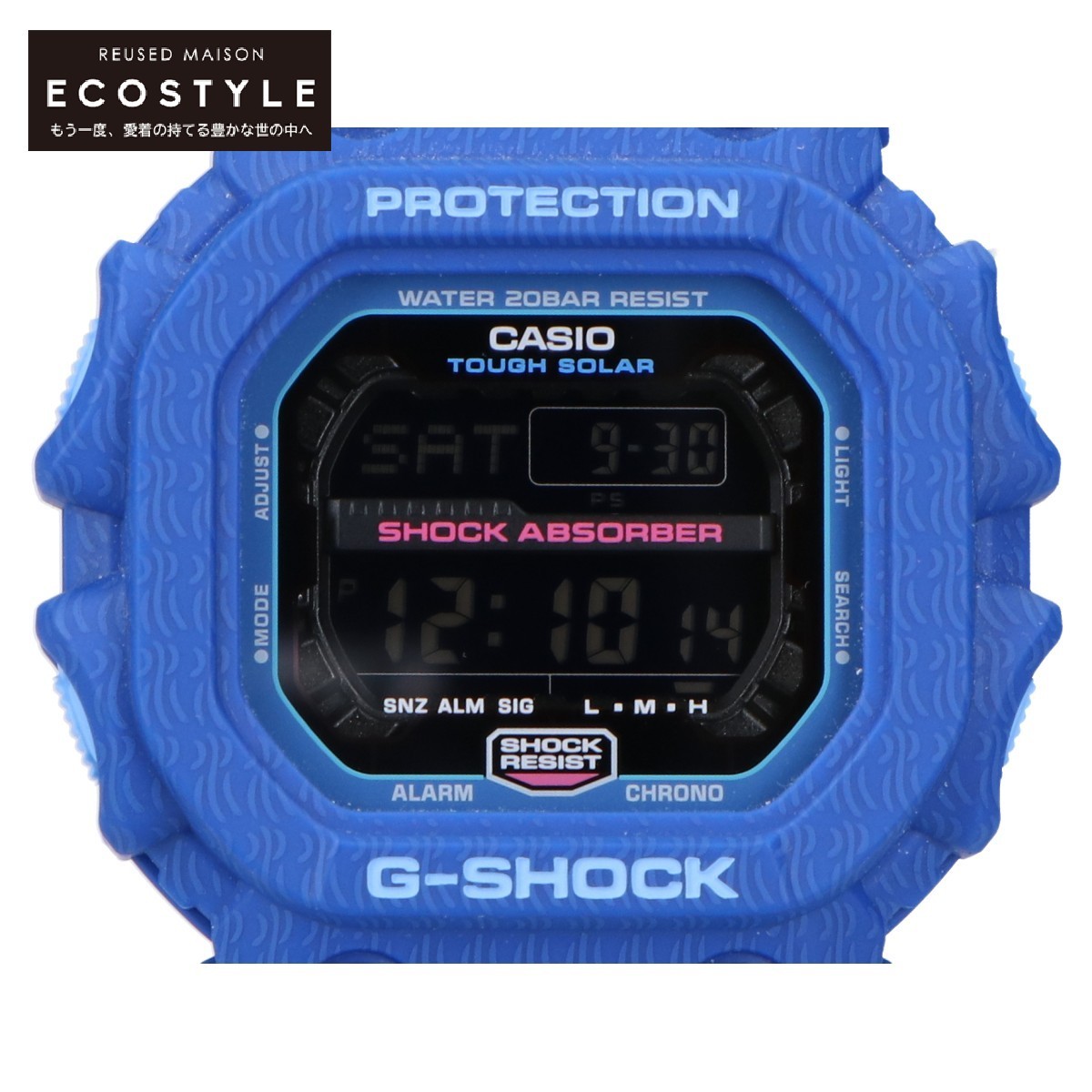 最も信頼できる 美品 G-SHOCK ブルー 腕時計 タフソーラー 三国志