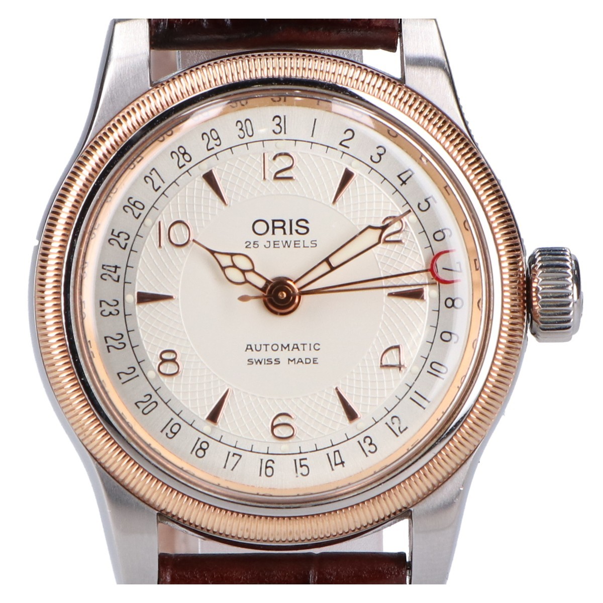 良質 754 01 オリス ORIS 7551 腕時計 自動巻き ポインターデイト