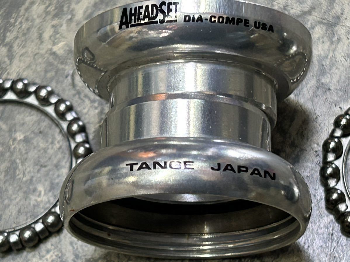 新品 未使用 1インチ アヘッド ヘッドパーツ(JIS規格)『タンゲ アヘッドセット シルバー ダイヤコンペUSA』BSA30mm/27mm
