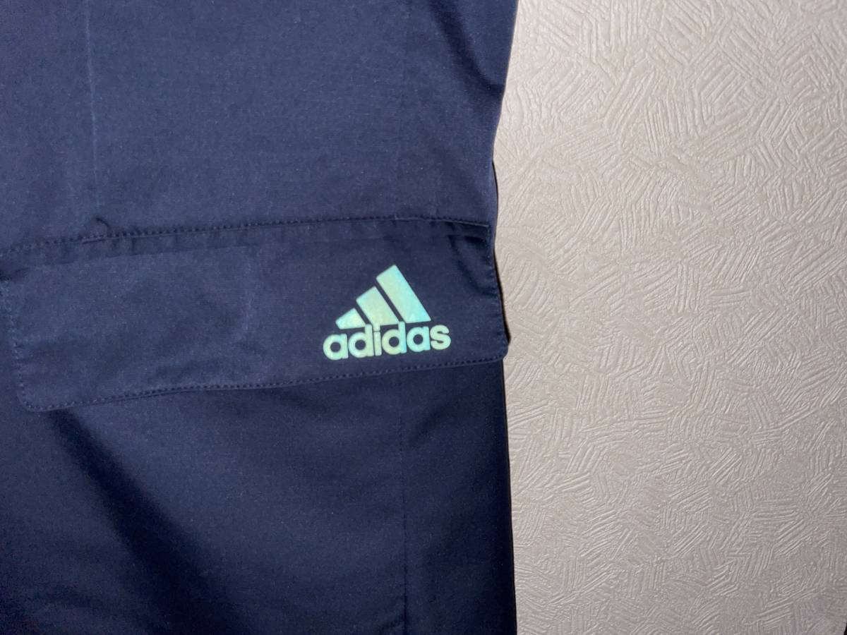 ◯ adidas リフレクター ロゴ テーラード ジャケット / アディダス 紺 ブレザー スーツ シングル ネイビー S Mens #Sirchive