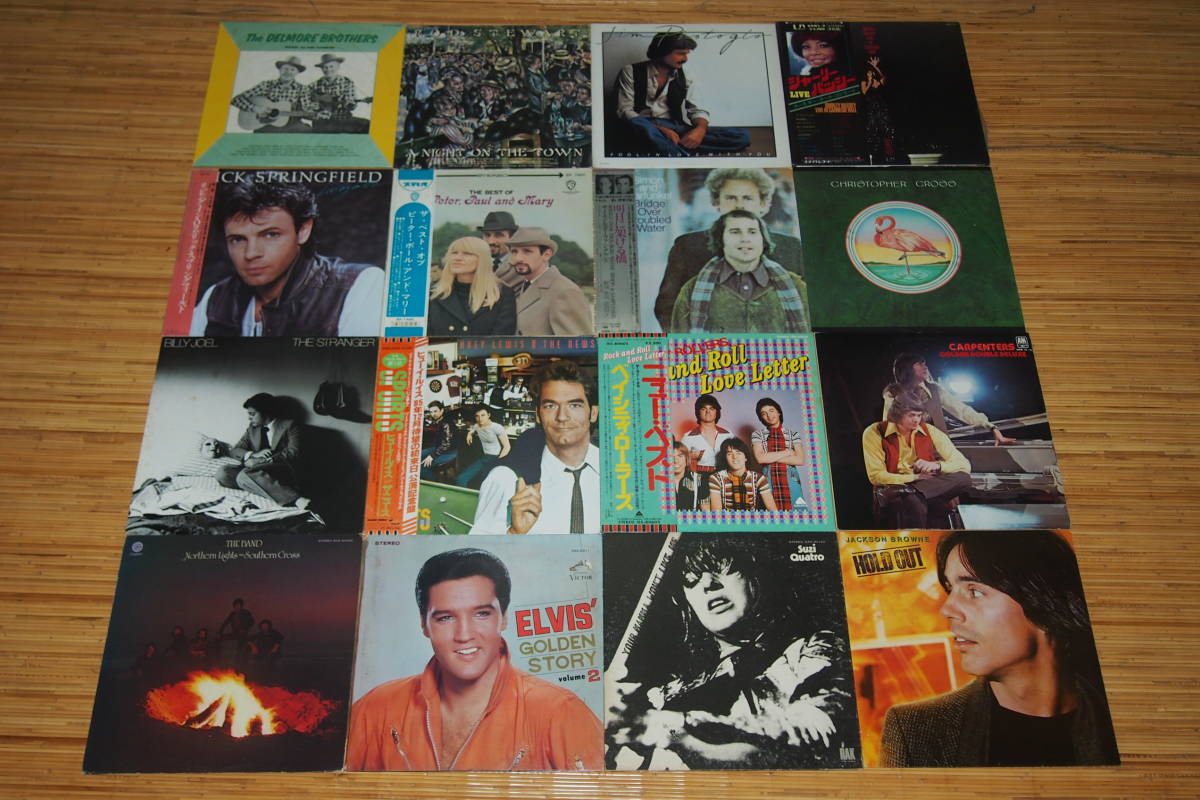 即決 9999円 LP 80枚セット THE BAND ELVIS PRESLEY Suzi Quatro BILLY JOEL CARPENTERS Rod Stewart ロック 洋楽/1_画像1