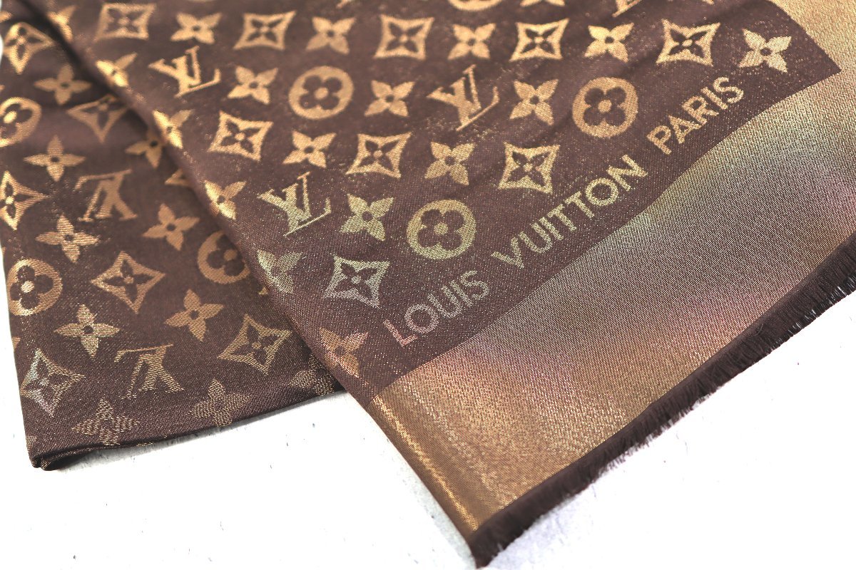 LOUIS VUITTON ルイヴィトンストールショールM75122 大判マフラー