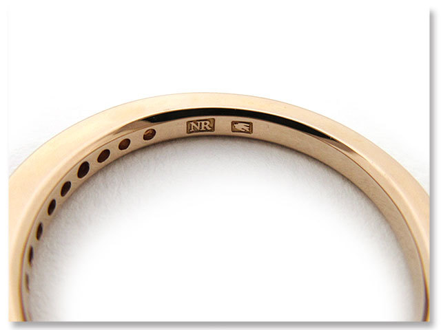  не использовался товар почти новый товар Nina Ricci NINA RICCI кольцо половина Eternity кольцо 6RG0001 10 номер K18 PG diamond ювелирные изделия розовое золото 