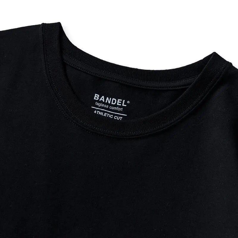 BANDEL ロング スリーブ Tシャツ 黒×シルバー Sサイズ