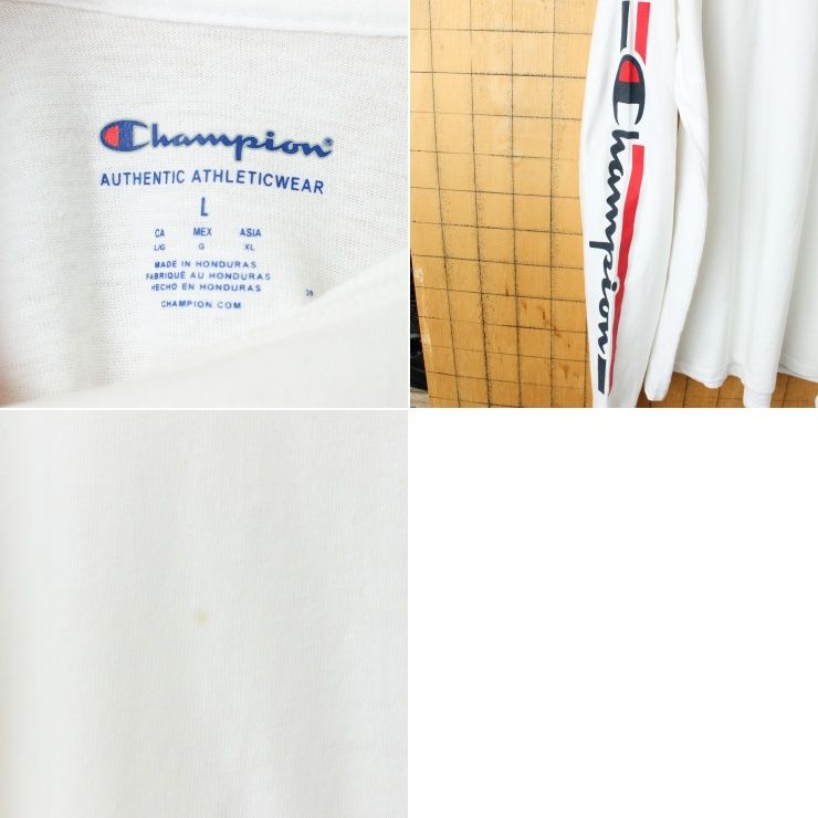 USA championチャンピオン長袖 Tシャツ ロンT ホワイトL aw81