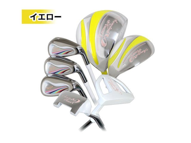何でも揃う □女性□AEROTECH イエロー7本□L□クラブセット