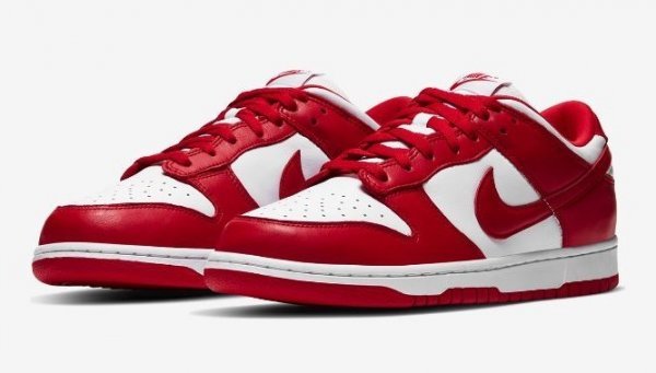 Nike Dunk Low SP White and University Red 27cm CU1727-100-