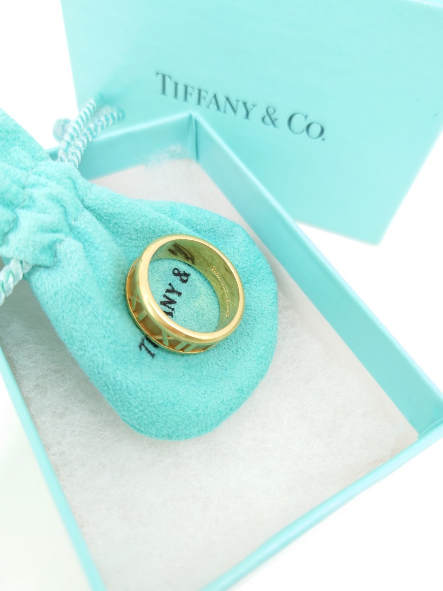 ティファニー アトラスリング TIFFANY&Co k18 ♯13