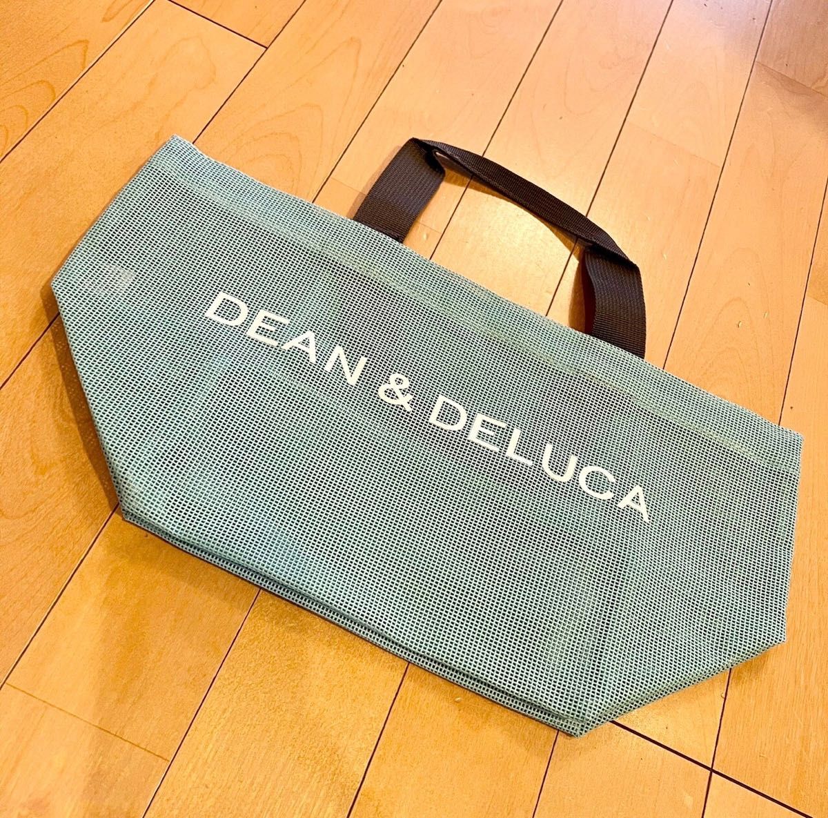 【SALE】DEAN & DELUCA メッシュトートバッグ ミントブルー S☆