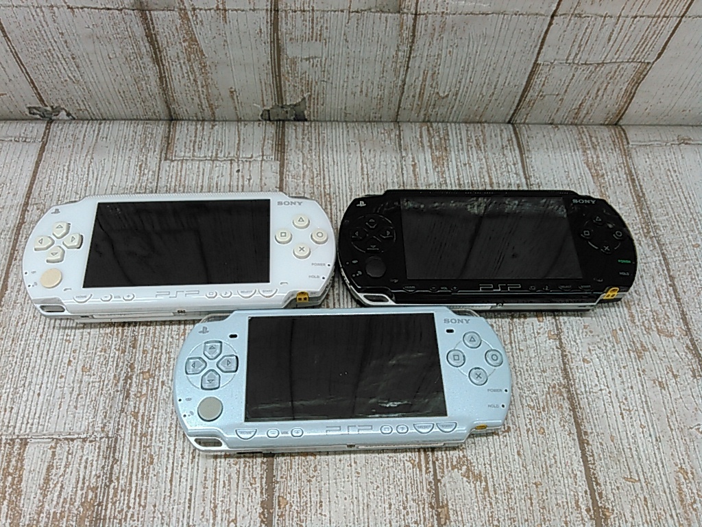 Hd6040-086♪【60】PSP 本体 PSP-1000 PSP-2000 3台 まとめ売り 難あり