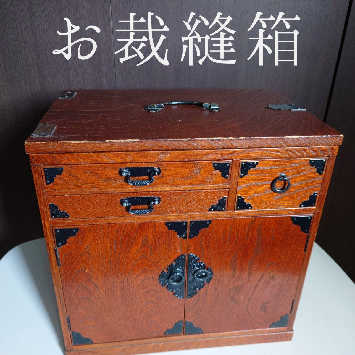 ミニ裁縫箱 ミシン台 昭和レトロ アンティーク|PayPayフリマ