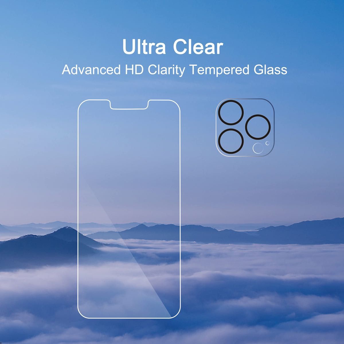 スクリーンプロテクター 2枚 iPhone13/13 Pro ガラスフィルム　保護フィルム　強化ガラス