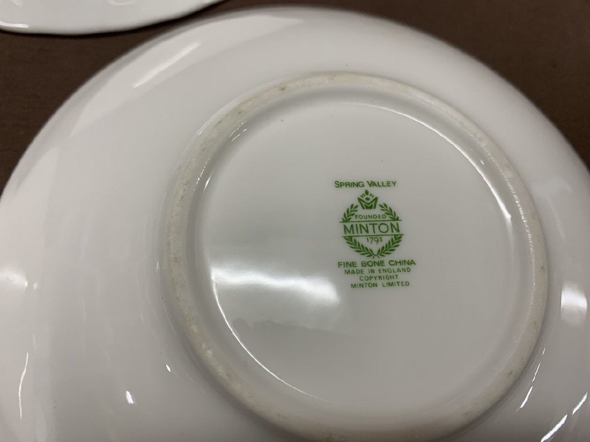 【NB-2771】MINTON SPRING VALLEY /ROYAL ALBERT MOSS ROSE/3客 セットソーサのみ 現状品 ブランド食器 バラ売り【千円市場】_画像7