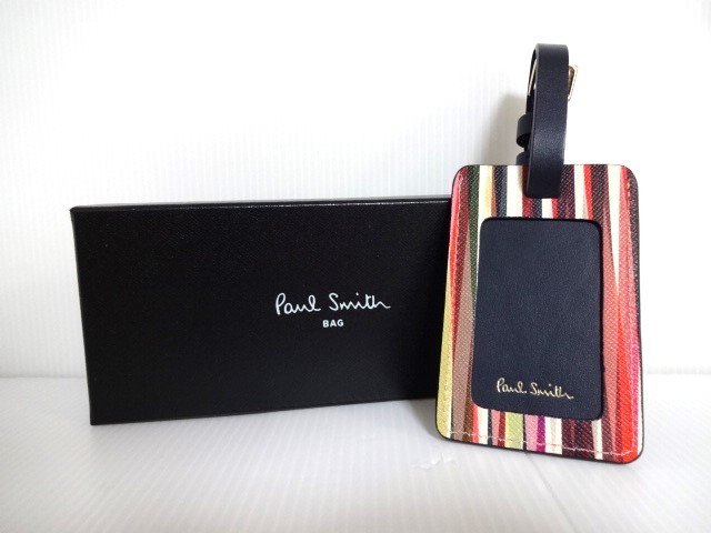 ポールスミス Paul Smith PAUL SMITH ラゲッジタグ クロスオーバー 牛革 スーツケースタグ ネームタグ 新品未使用 正規品 PWD400