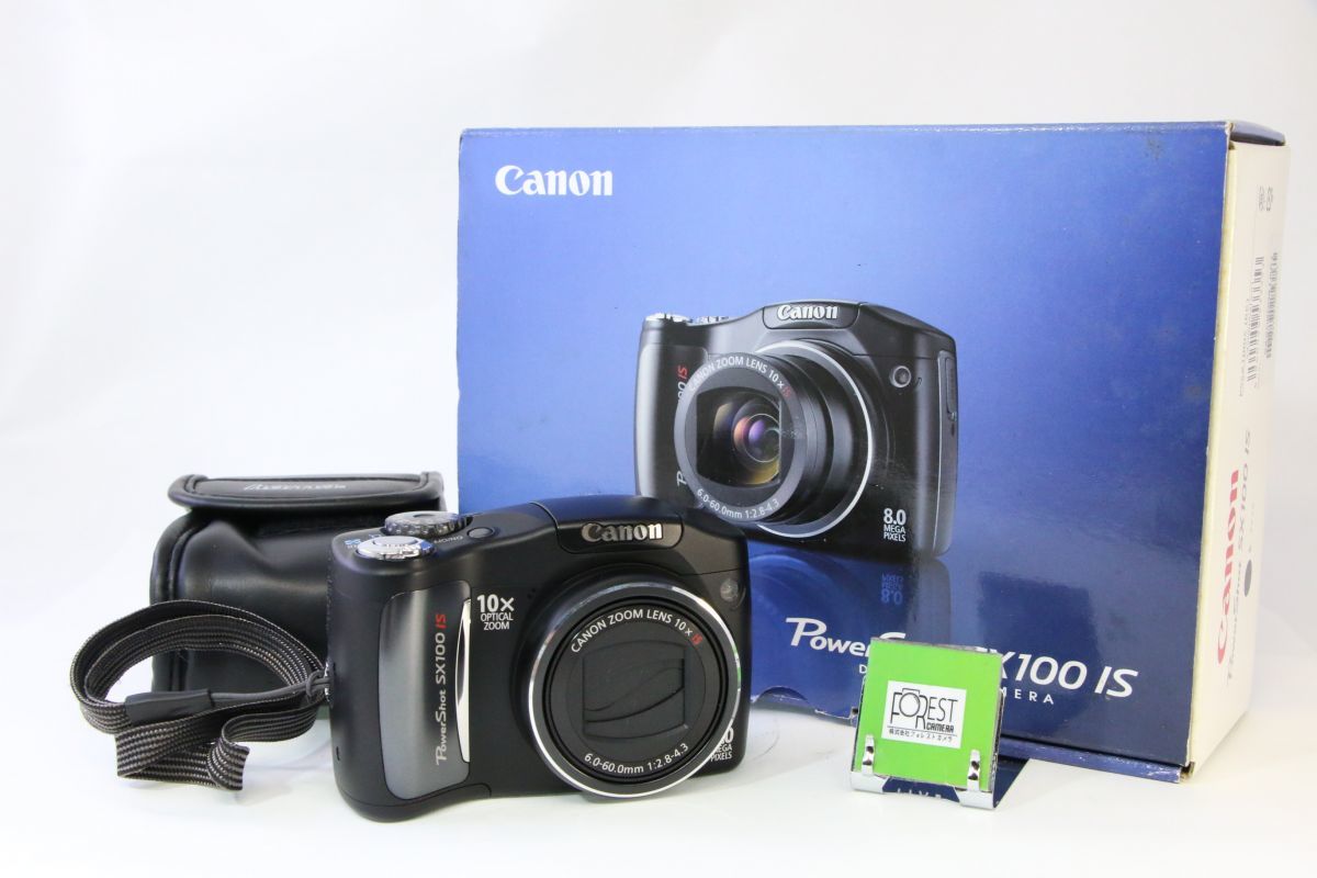 【同梱歓迎】【動作保証・点検済】到着後即使える良品■Canon PowerShot SX100 IS■単三電池対応■電池・４GB SDカード・元箱付き■AO455_画像1