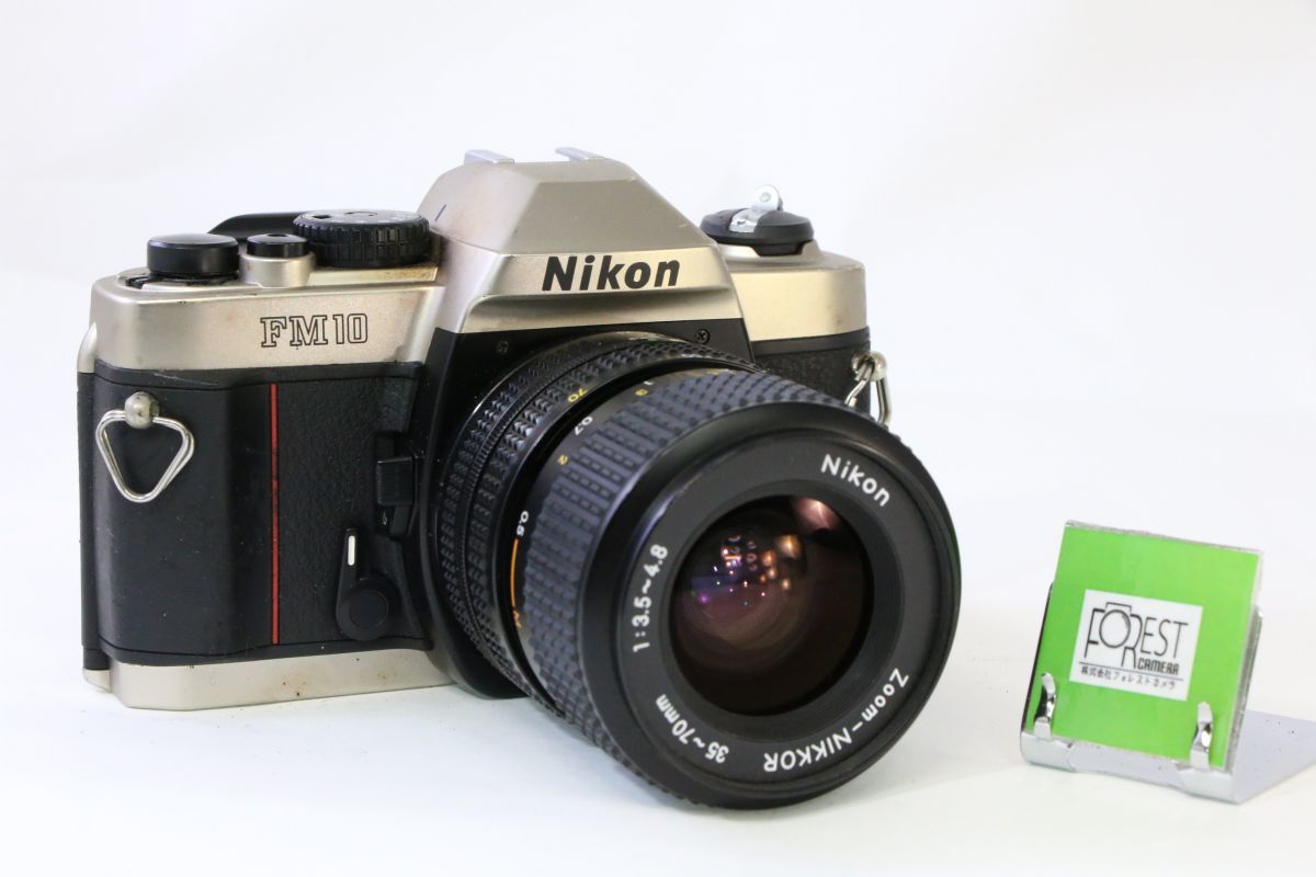 【同梱歓迎】実用■ニコン Nikon FM10 + AI-S Zoom-NIKKOR 35-70mm F3.5-4.8■シャッター全速・露出計完動■AD1022