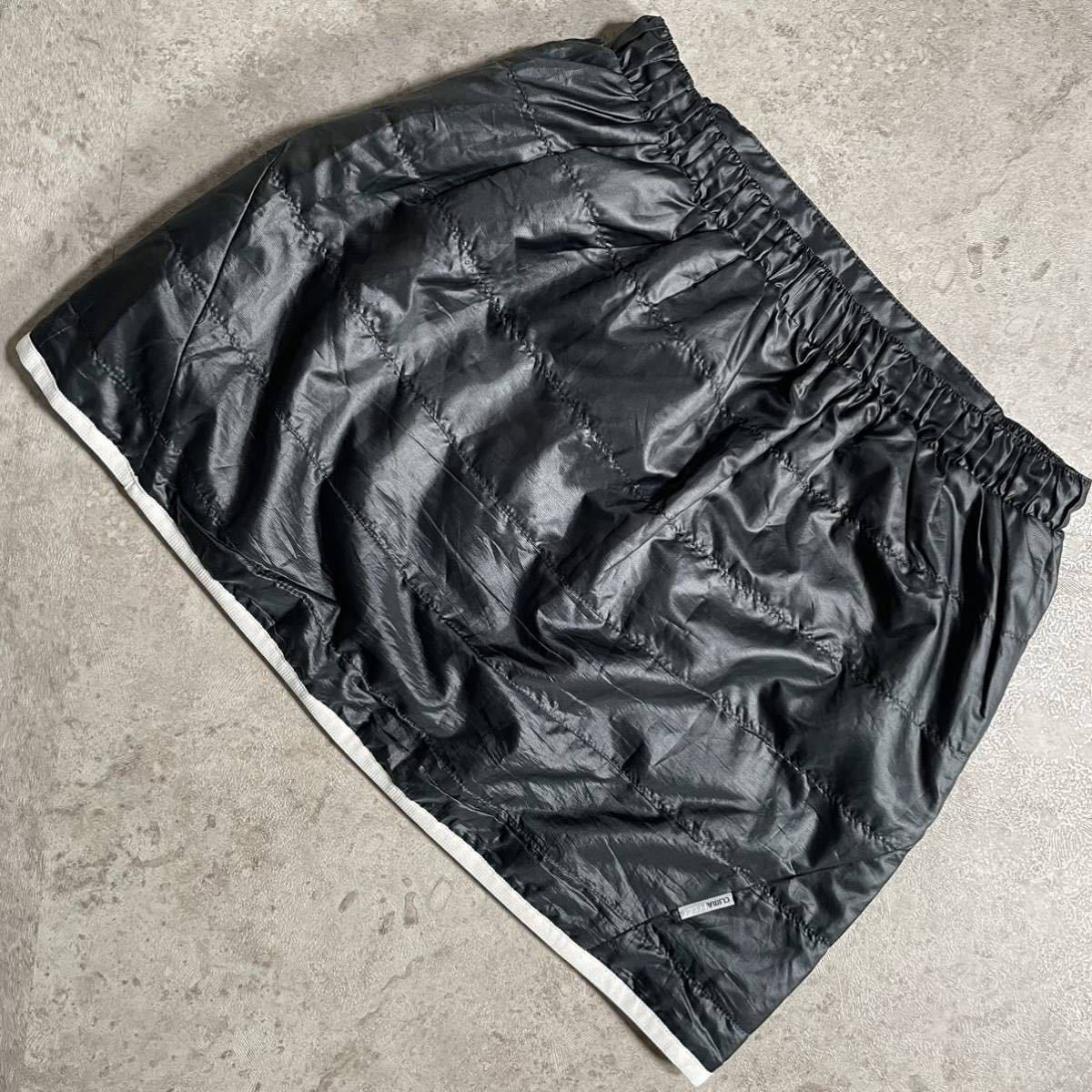 adidas アディダス 中綿スカート CLIMAPROOF ナイロン 防寒 ウエストゴム ブラック 黒_画像7
