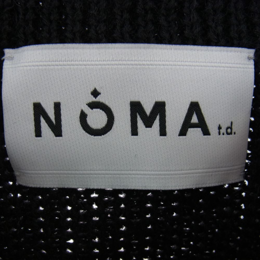 ノーマティーディー NOMA t.d. N28-KN01 Big Stripe Sweater ビッグ ストライプ セーター ニット ブラック系 2【中古】_画像4