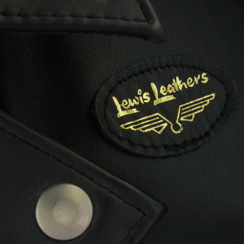 Lewis Leathers ルイスレザー 391T LIGHTNING TIGHT FIT ライトニング タイトフィット レザー ダブル ライダース ジャケット 38【中古】_画像8