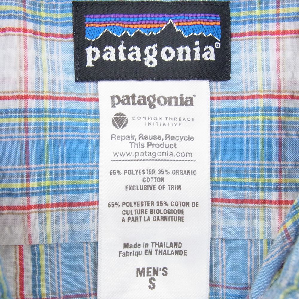 patagonia パタゴニア 11SS 53001 SHORT SLEEVED PUCKERWARE SHIRTS ショートスリーブ パッカーウェア 半袖 チェック シャツ S【中古】_画像4